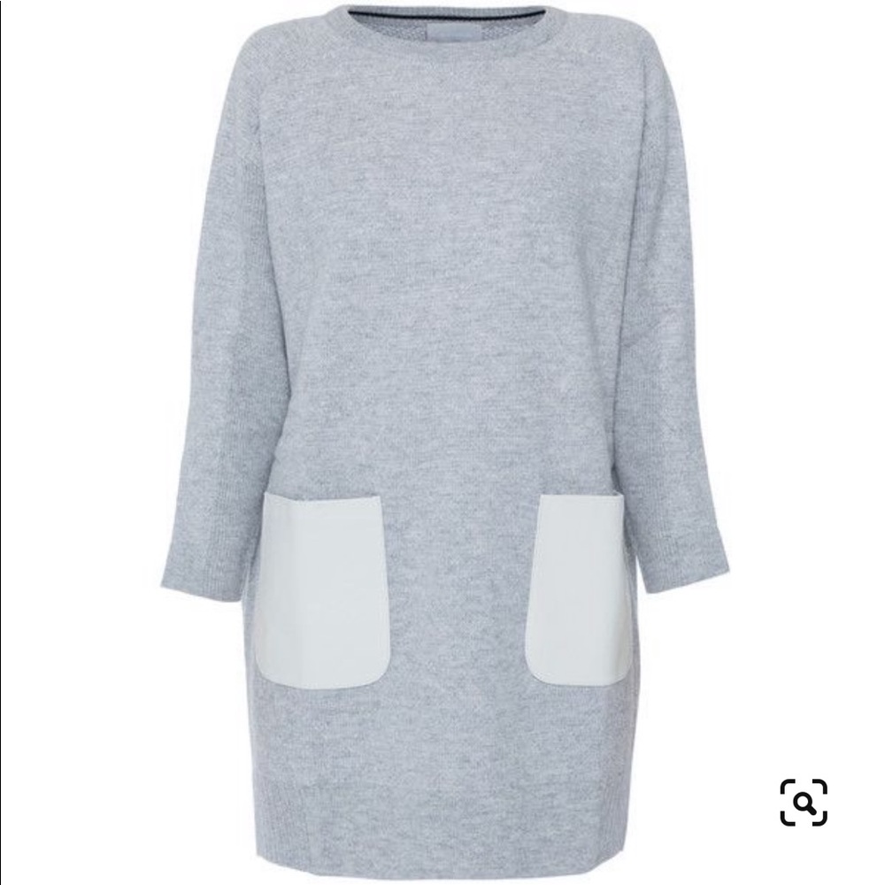 M.Patmos Grey Sweater Pocket Dress